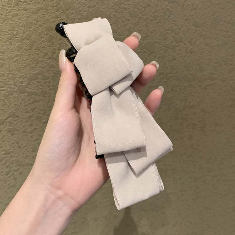 Bow Banana Hair Clip Women's Handmade Accessory