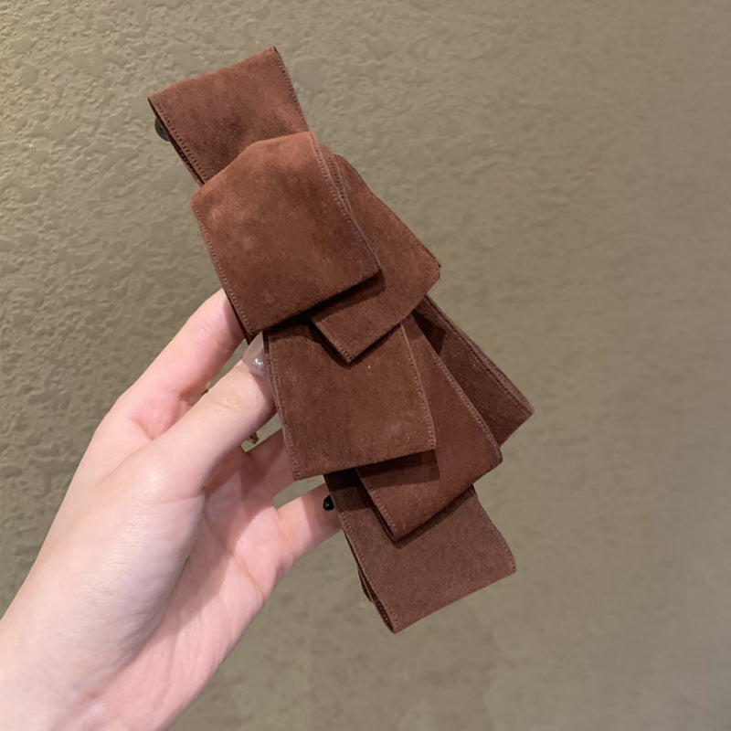 Bow Banana Hair Clip Women's Handmade Accessory