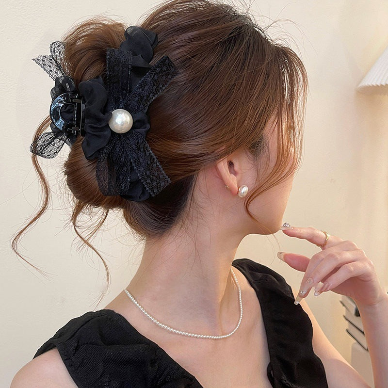 Bow Mesh Hair Clip Handmade Hair Accessory