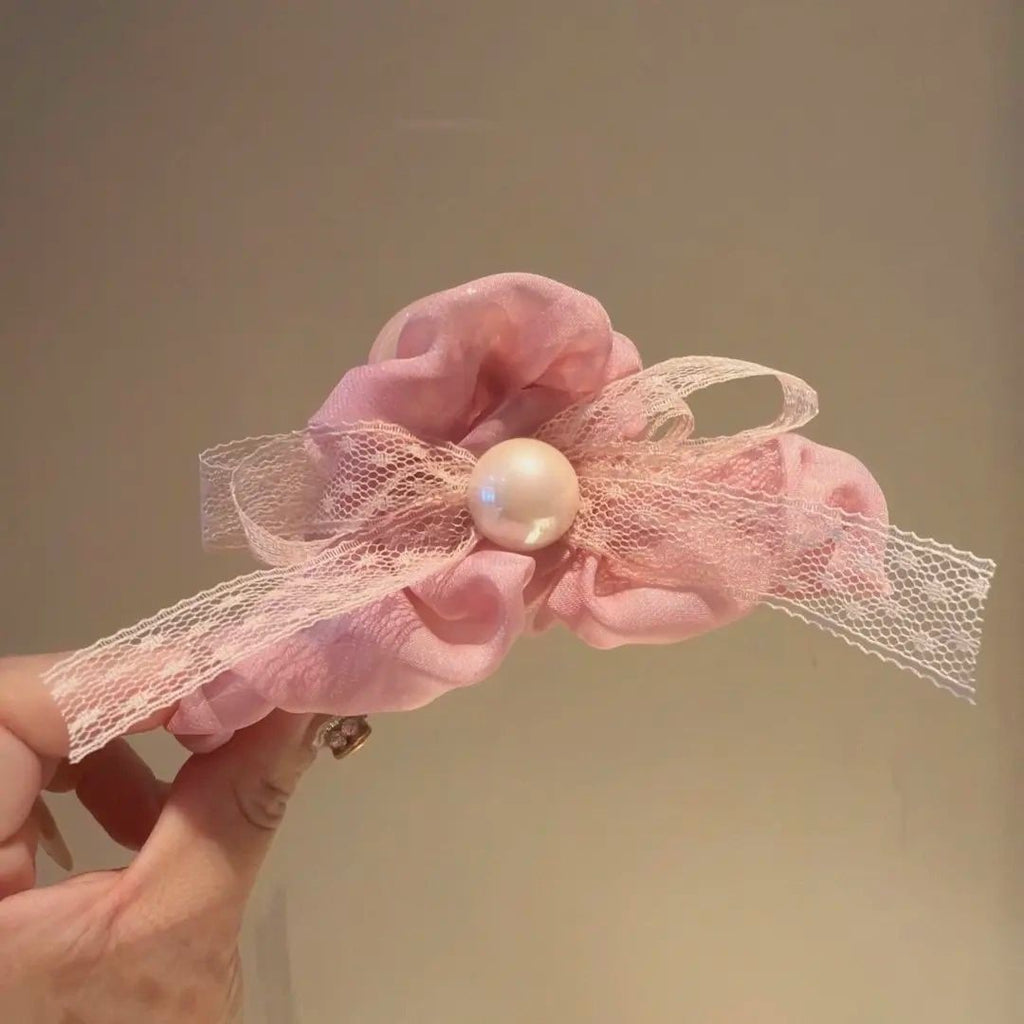 Bow Mesh Hair Clip Handmade Hair Accessory