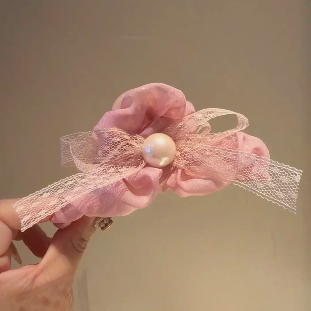 Bow Mesh Hair Clip Handmade Hair Accessory
