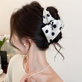Polka Dot Triangle Hair Claw Clip