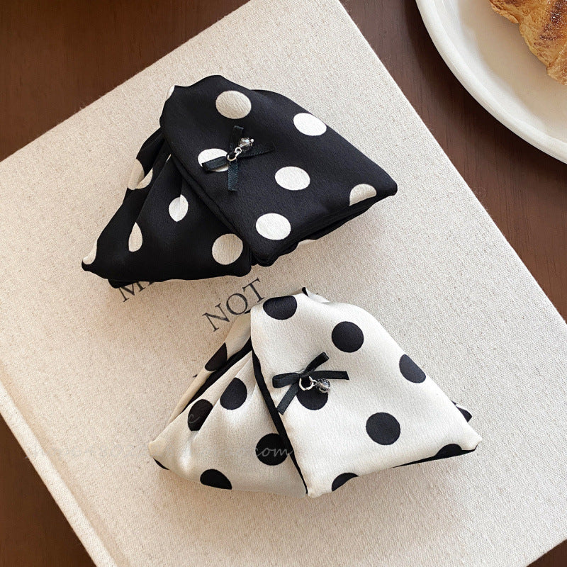 Polka Dot Triangle Hair Claw Clip