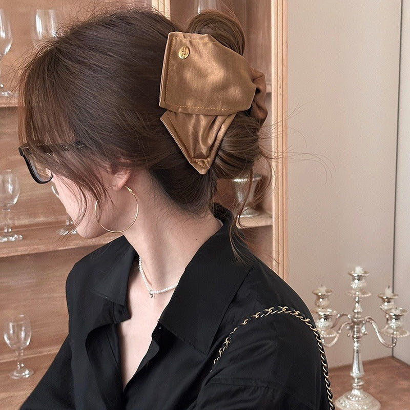 Triangle Fabric Hair Clip Handmade Hair Accessory