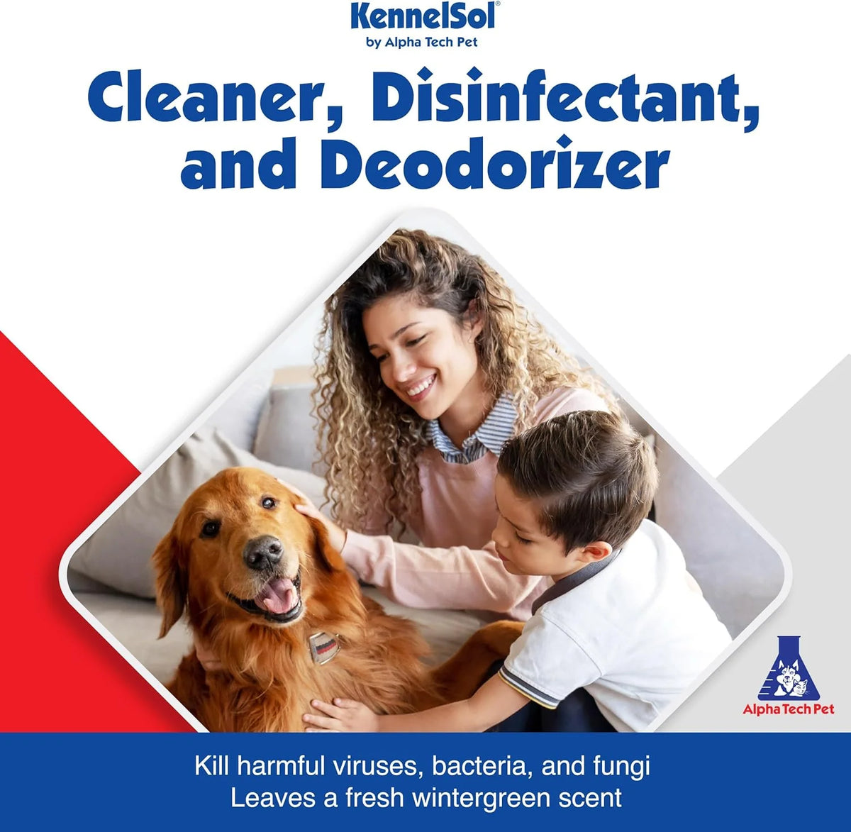1-Step Kennel Cleaner - EPA Registered Liquid Concentrate Disinfectant and Deodorizer, Effective Against Bacteria and Viruses - 5 Gallons by Alpha Tech Pet